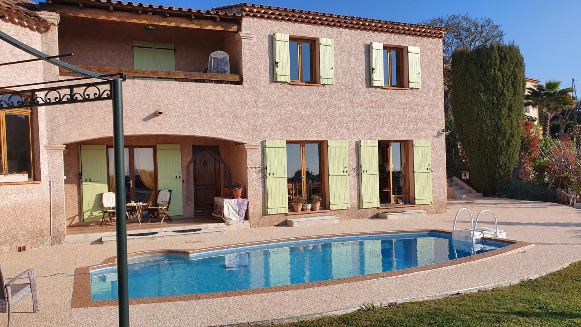 Studio-Mezzanine Dans Villa Cagnes-sur-Mer Exterior foto